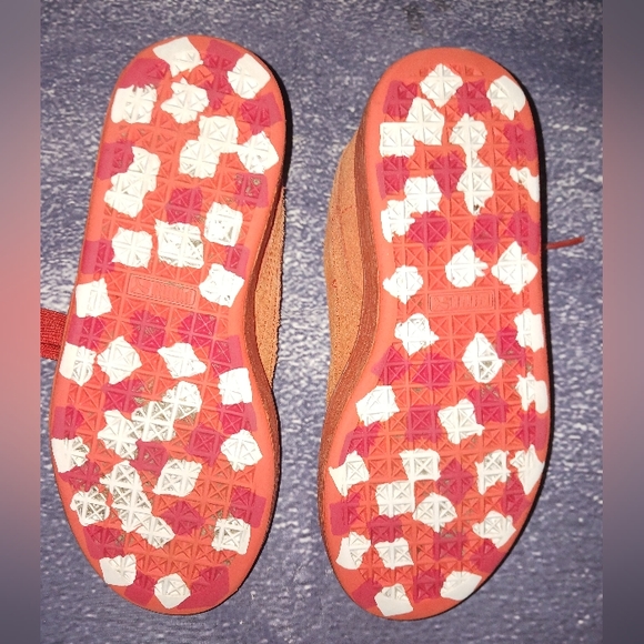 PUMA Suede Classics Youth Size 1.5C Orange/Red - Picture 7 of 7